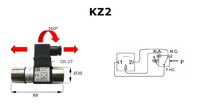 Механические реле давления серии KZ2