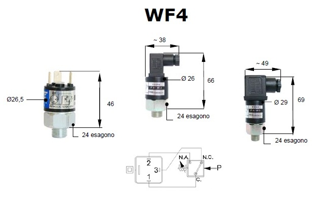 Механические реле давления серии WF4